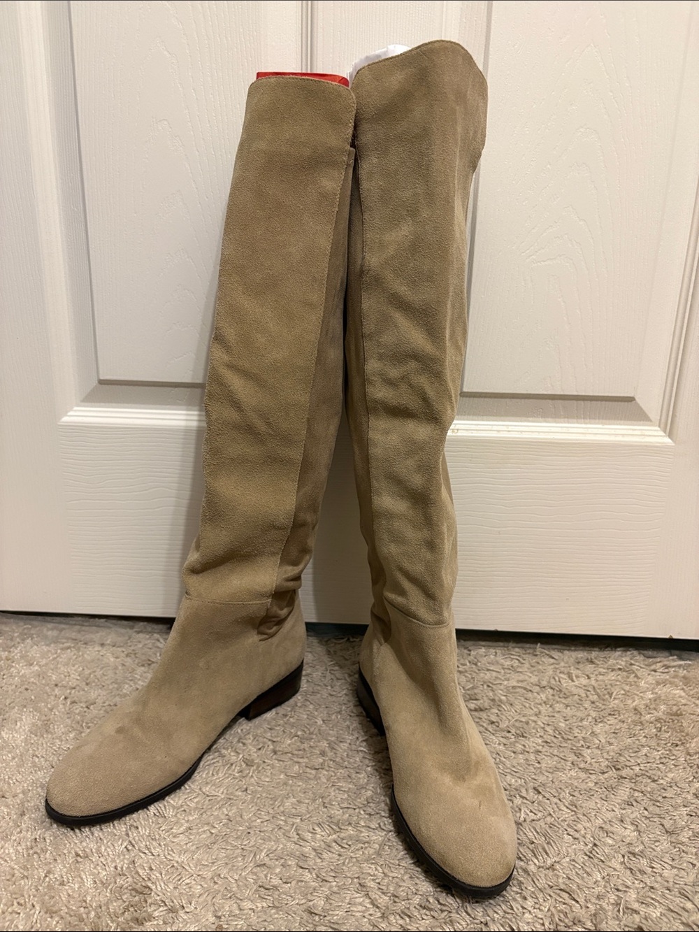 Lucky Brand Over-the-Knee Suede Boots in‎ Dune